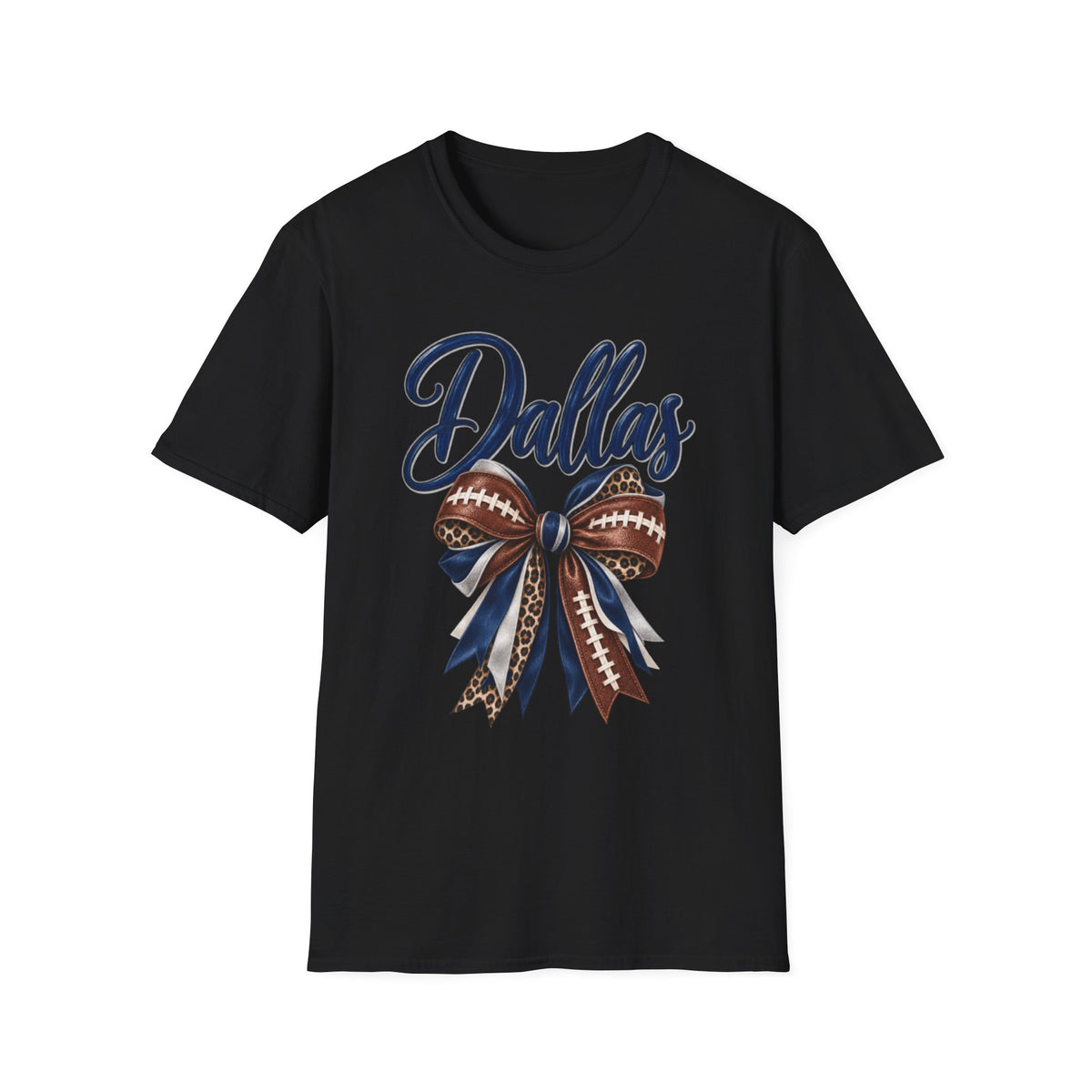 Women Dallas Football Bow T-Shirt