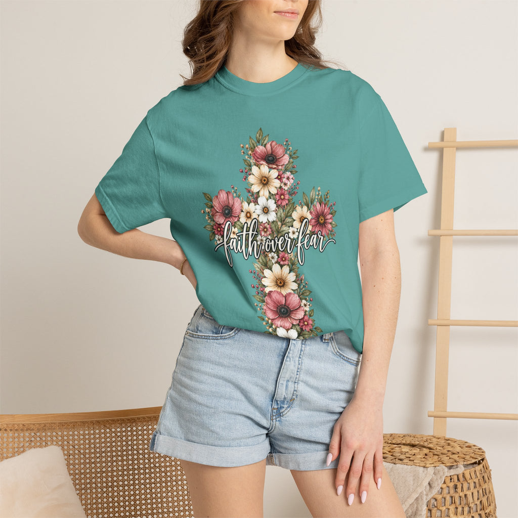 Women Comfort Colors Faith Over Fear T-Shirt