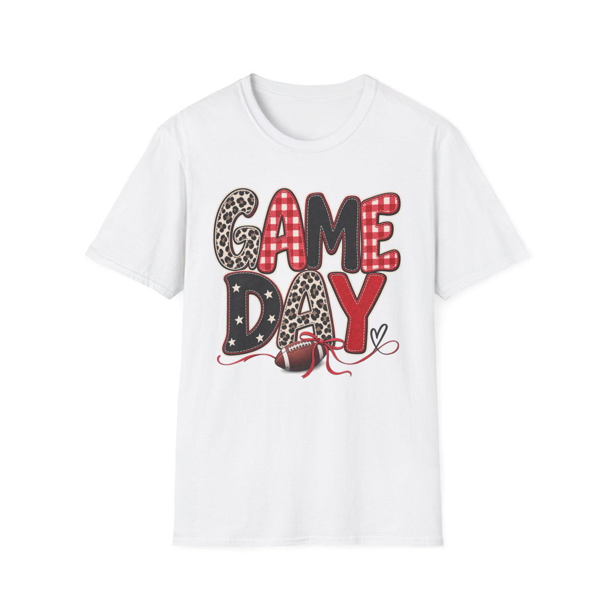 Women Red and Black Game Day T-Shirt