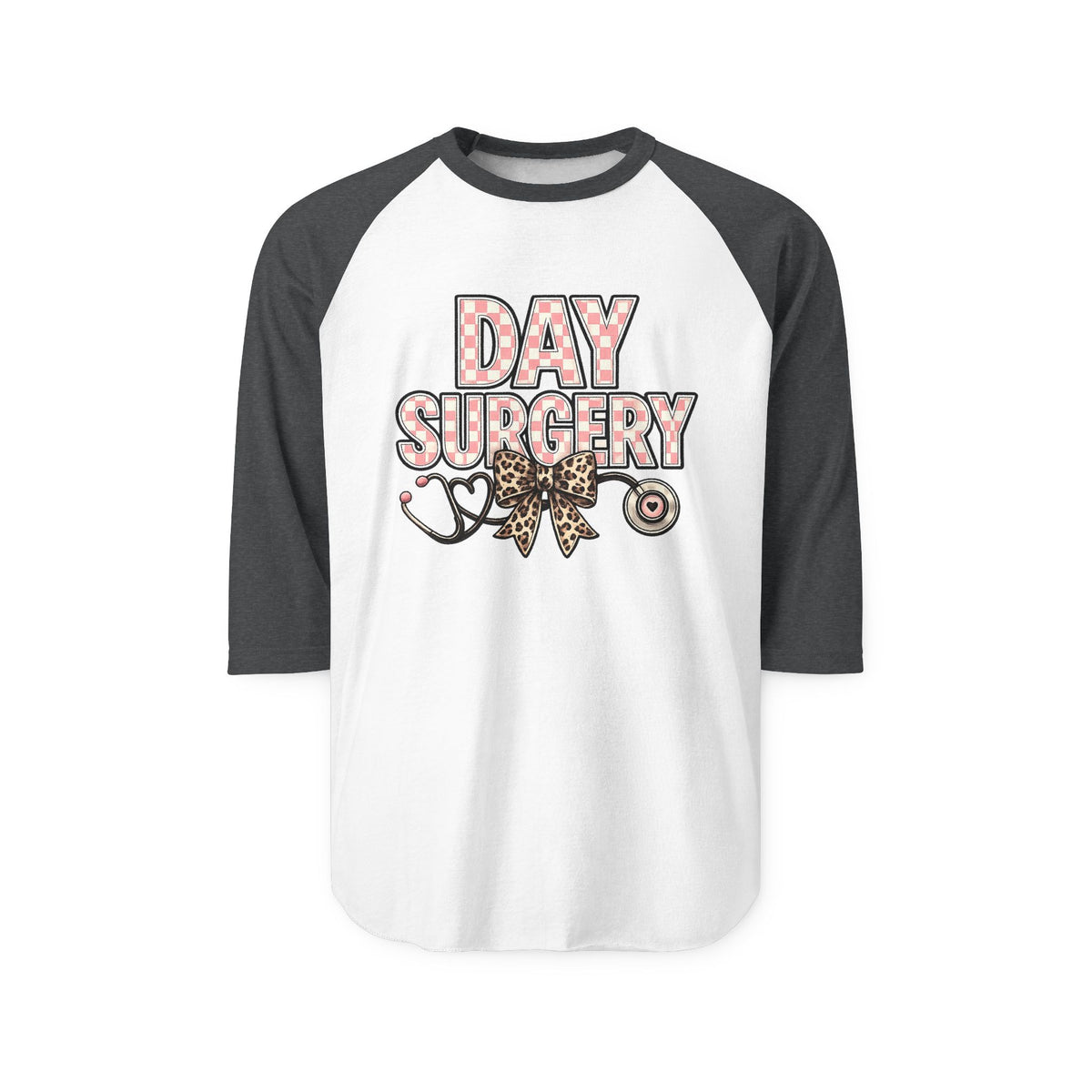Day Surgery Raglan Shirt — Floral Medical Team Recovery Tee
