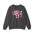 Nurse Leopard Print Ribbon Crewneck Sweatshirt