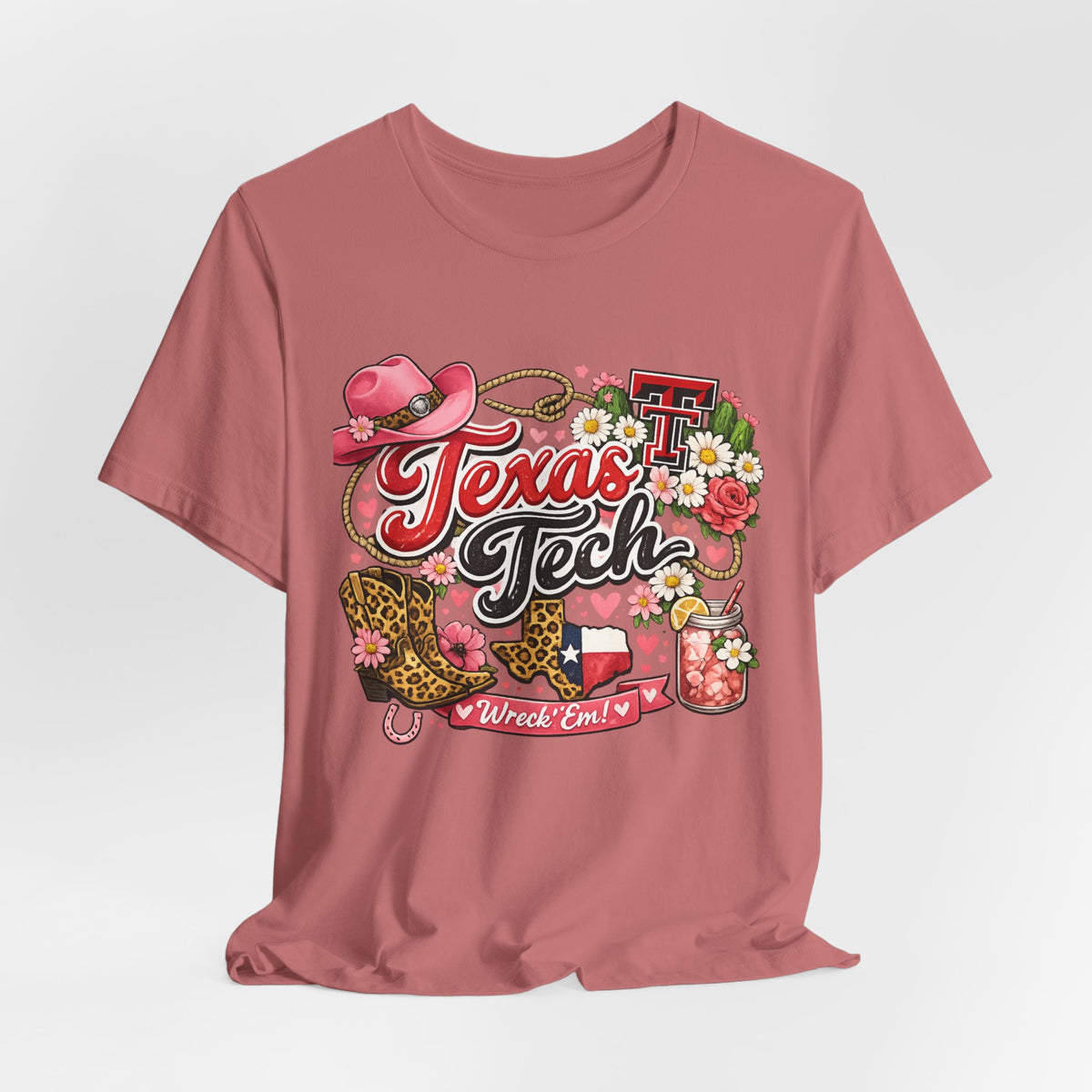 Women Texas Tech Floral Western Tee