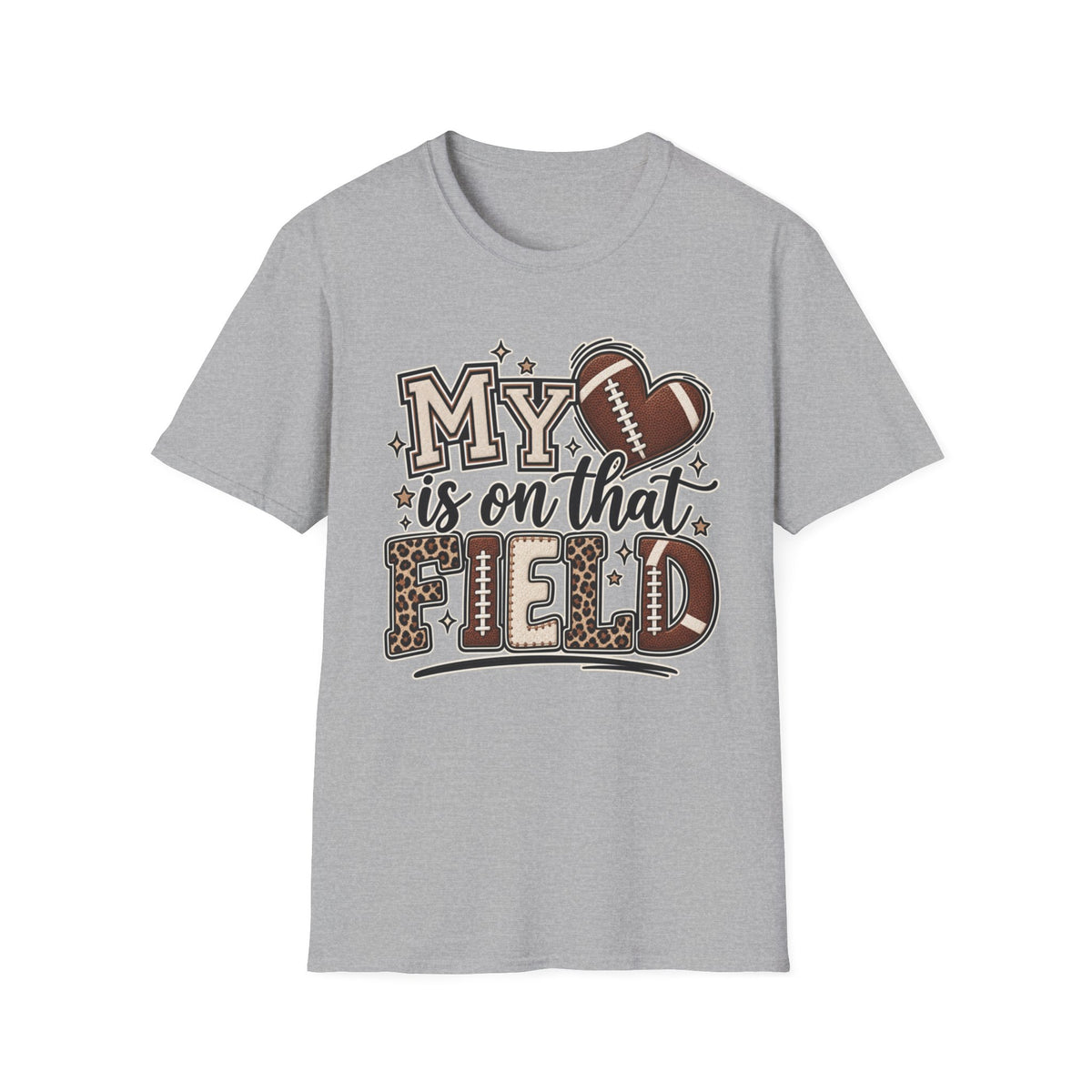 Customizable Women "My Heart Is On That Field" T-Shirt