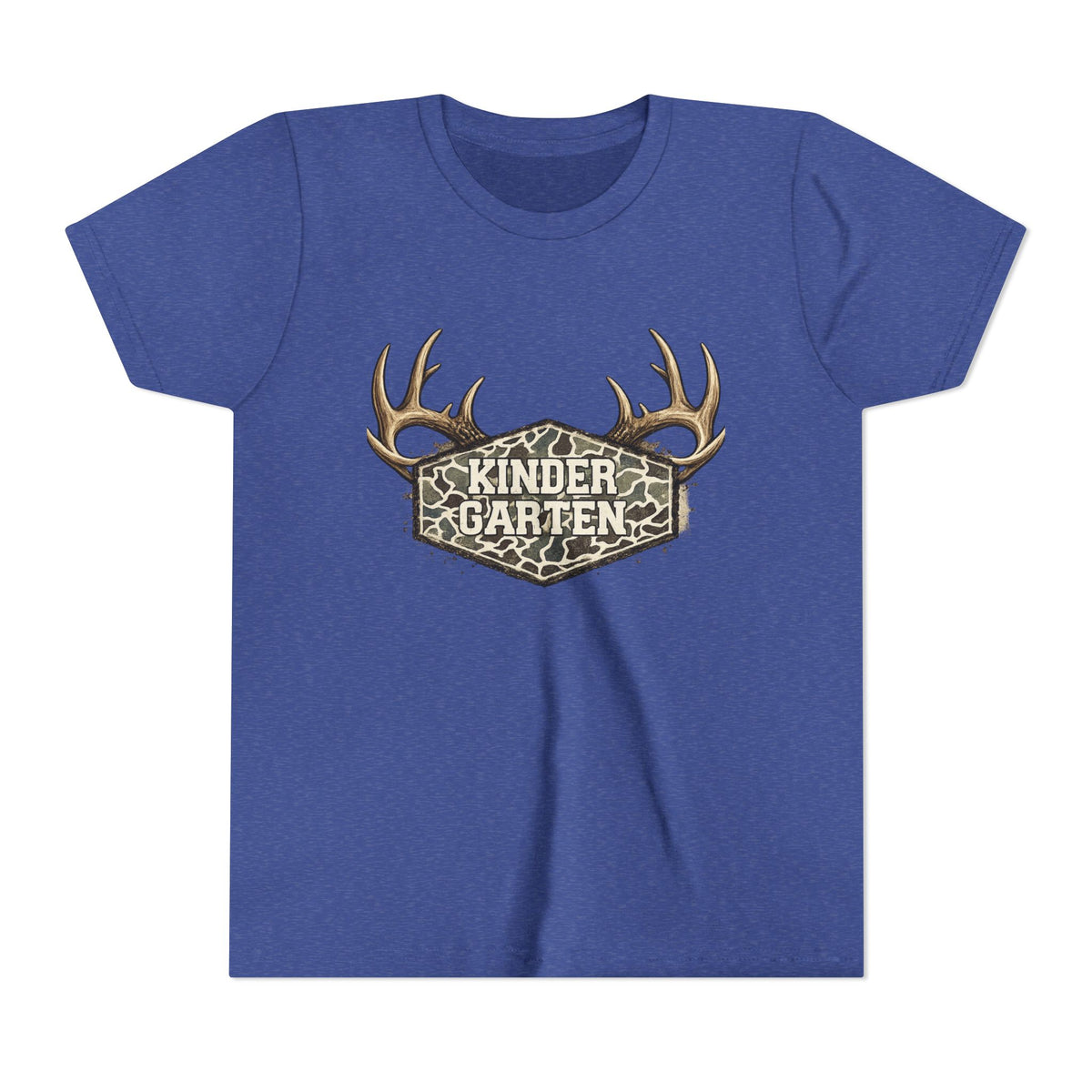 Kindergarten Camo Antler Youth Tee