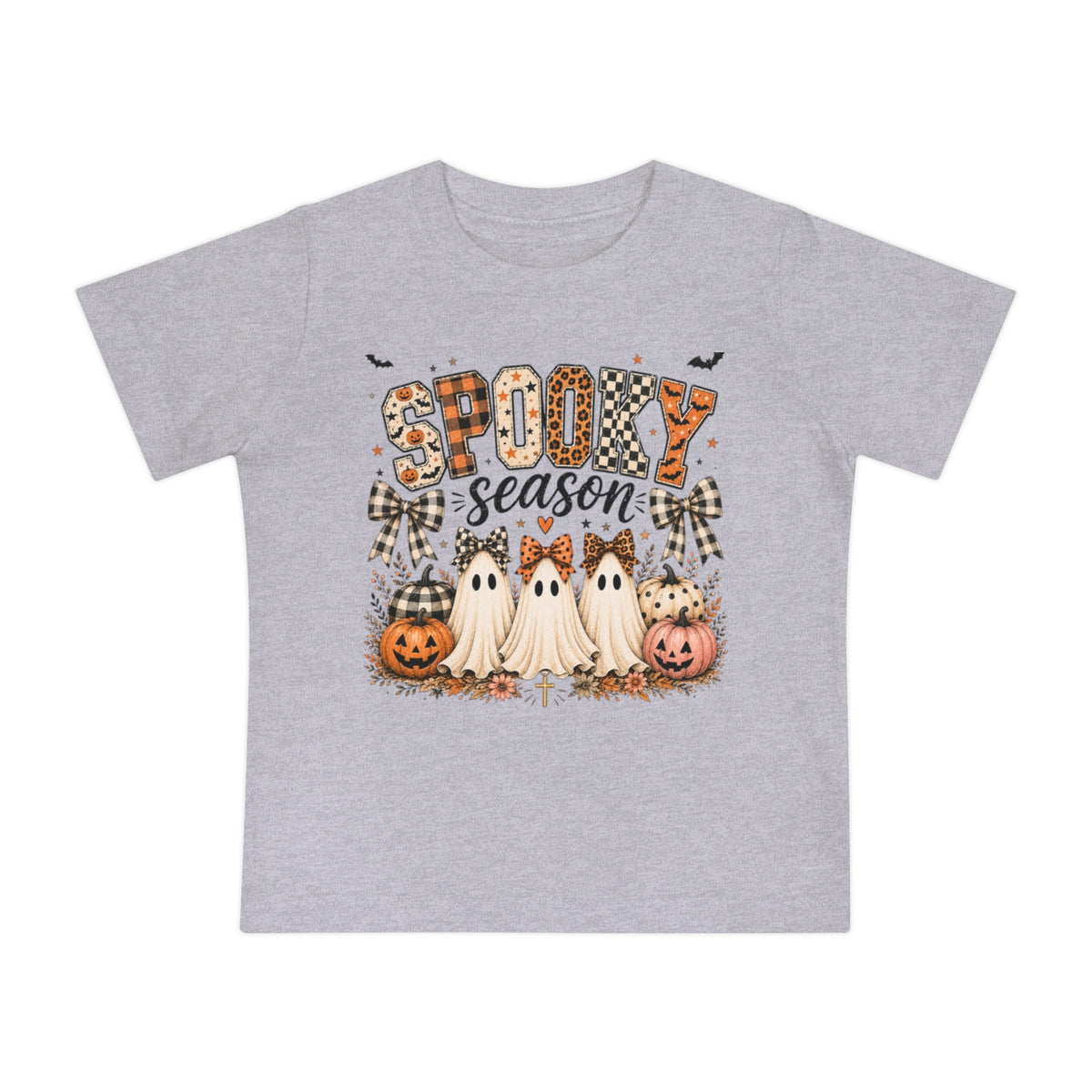 Toddler – “Spooky Season” Cute Ghosts & Pumpkins Halloween Tee
