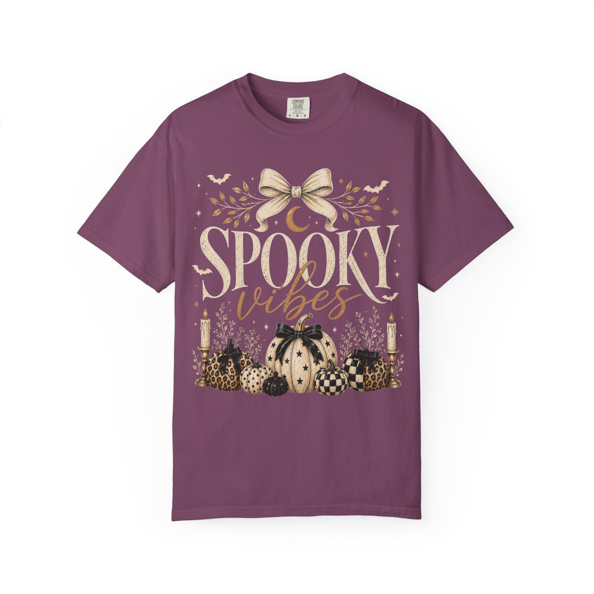 Women Comfort Colors Spooky Vibes Halloween T-Shirt
