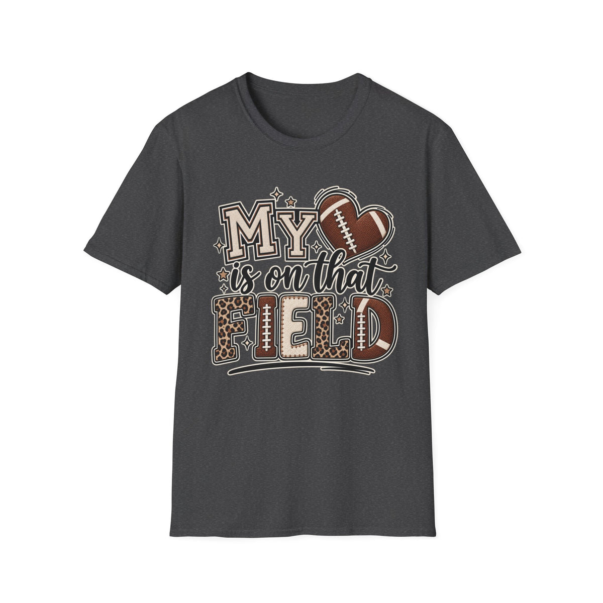 Customizable Women "My Heart Is On That Field" T-Shirt