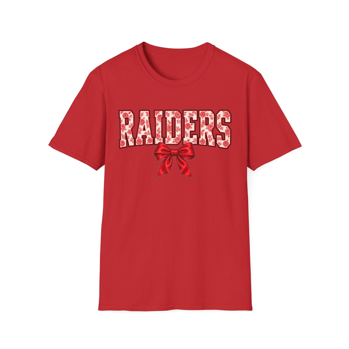 Women Raiders Floral Bow T-Shirt