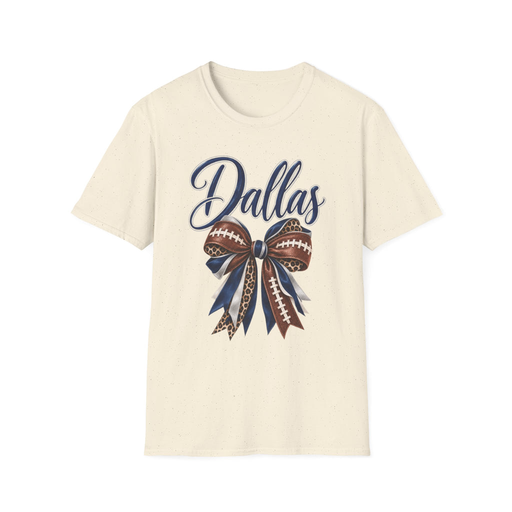 Women Dallas Football Bow T-Shirt