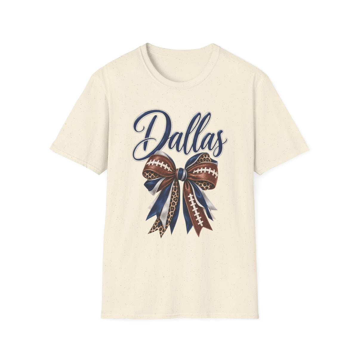 Women Dallas Football Bow T-Shirt