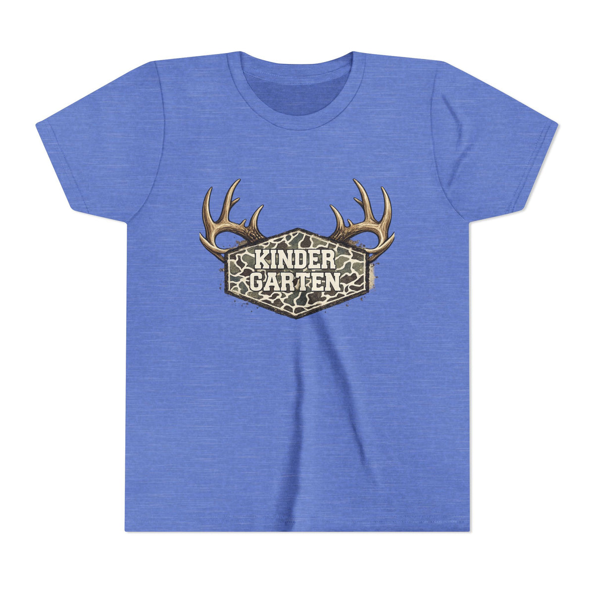 Kindergarten Camo Antler Youth Tee