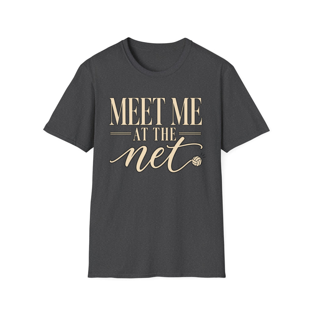 Custom Women Meet Me at the Net Volleyball T‑Shirt