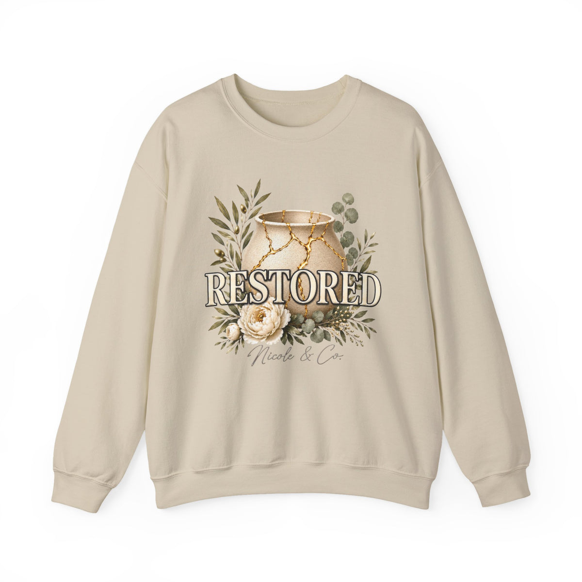 Women Restored Kintsugi Crewneck Sweatshirt