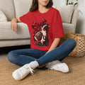 Women Red Bow & Boots Game Day T-Shirt