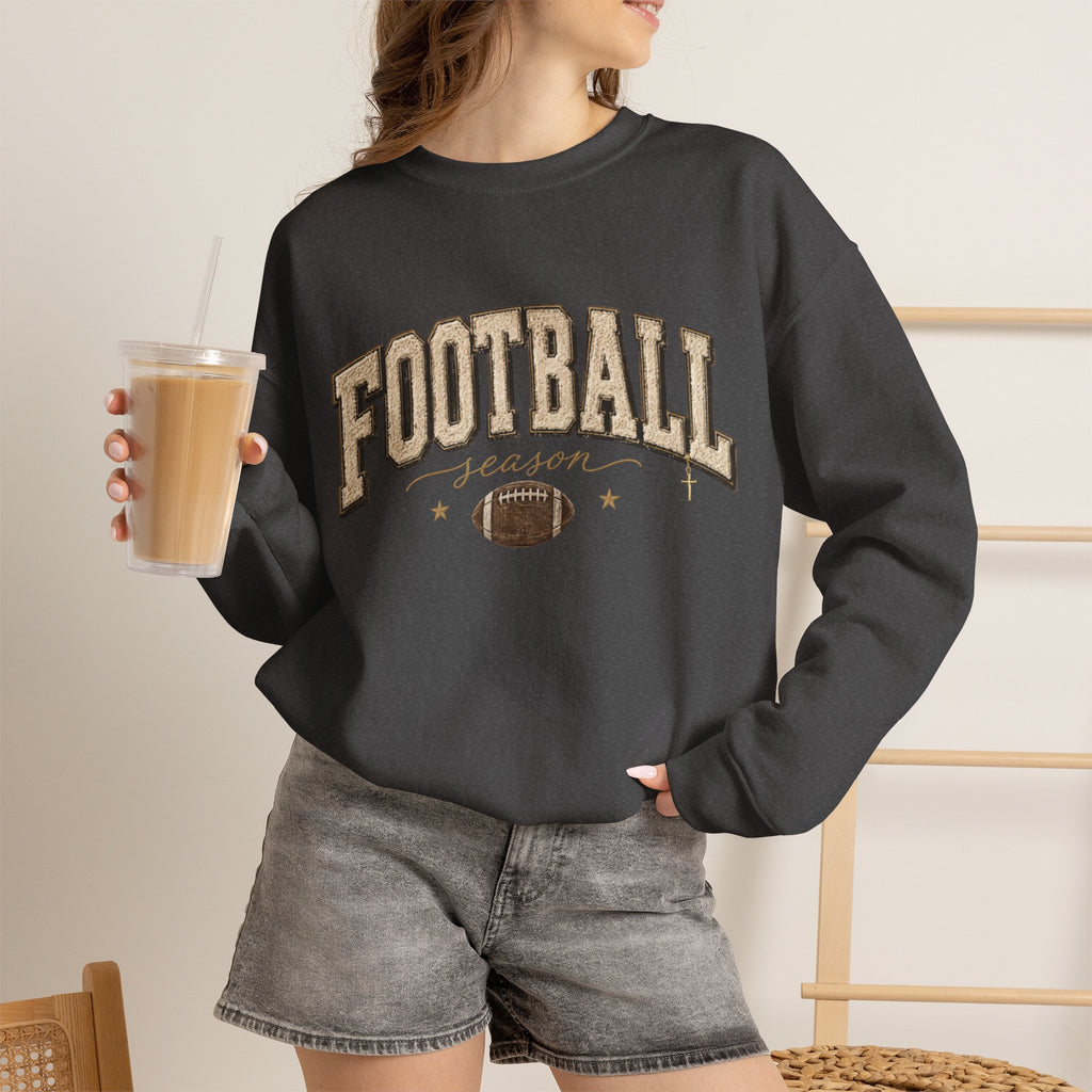 Women Football Season Crewneck Sweatshirt