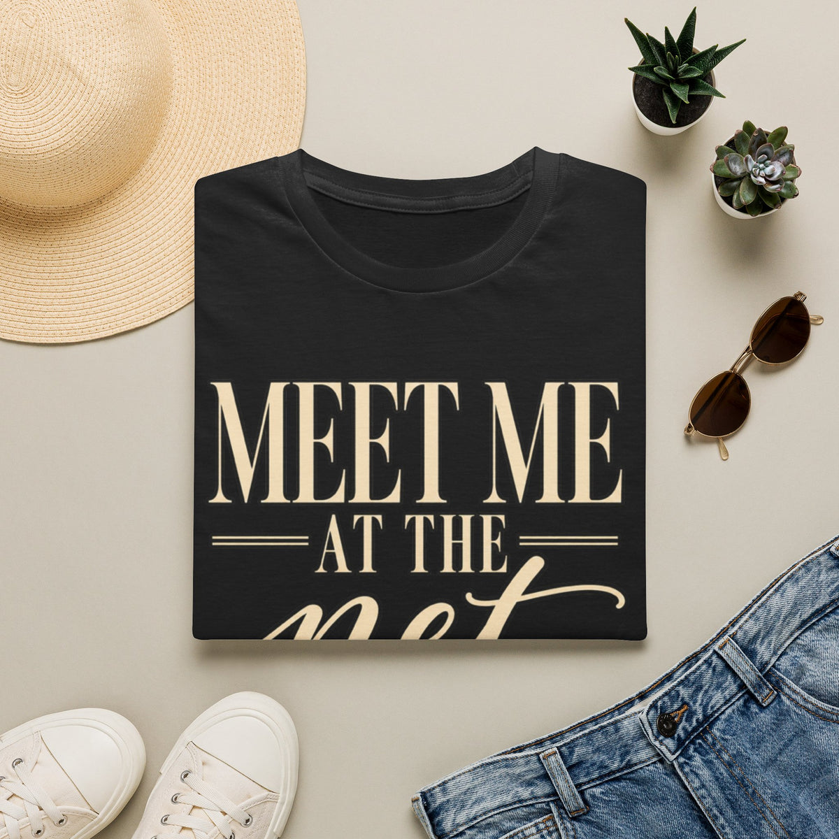 Custom Women Meet Me at the Net Volleyball T‑Shirt
