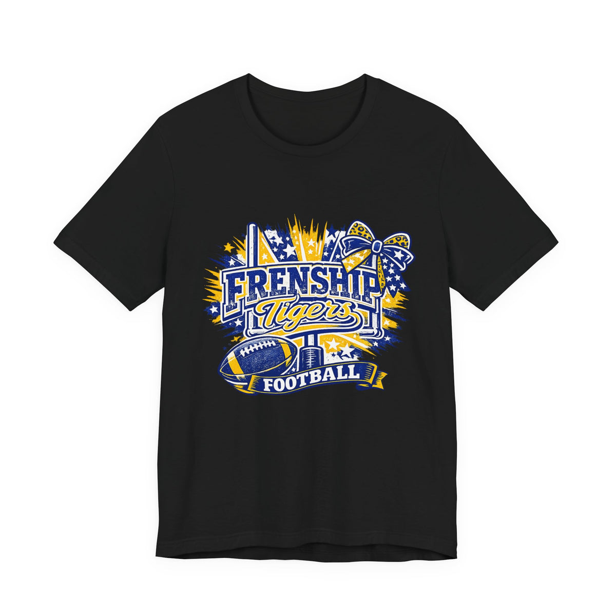 Women Frenship Tigers Football Tee — School Spirit Game Day Shirt