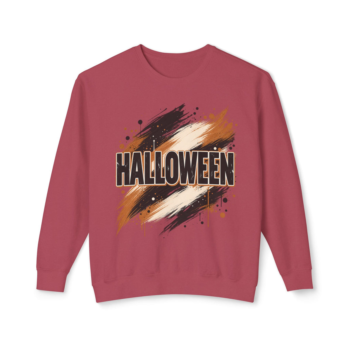 Women Comfort Colors Halloween Graphic Sweatshirt — Brush Stroke Script Design