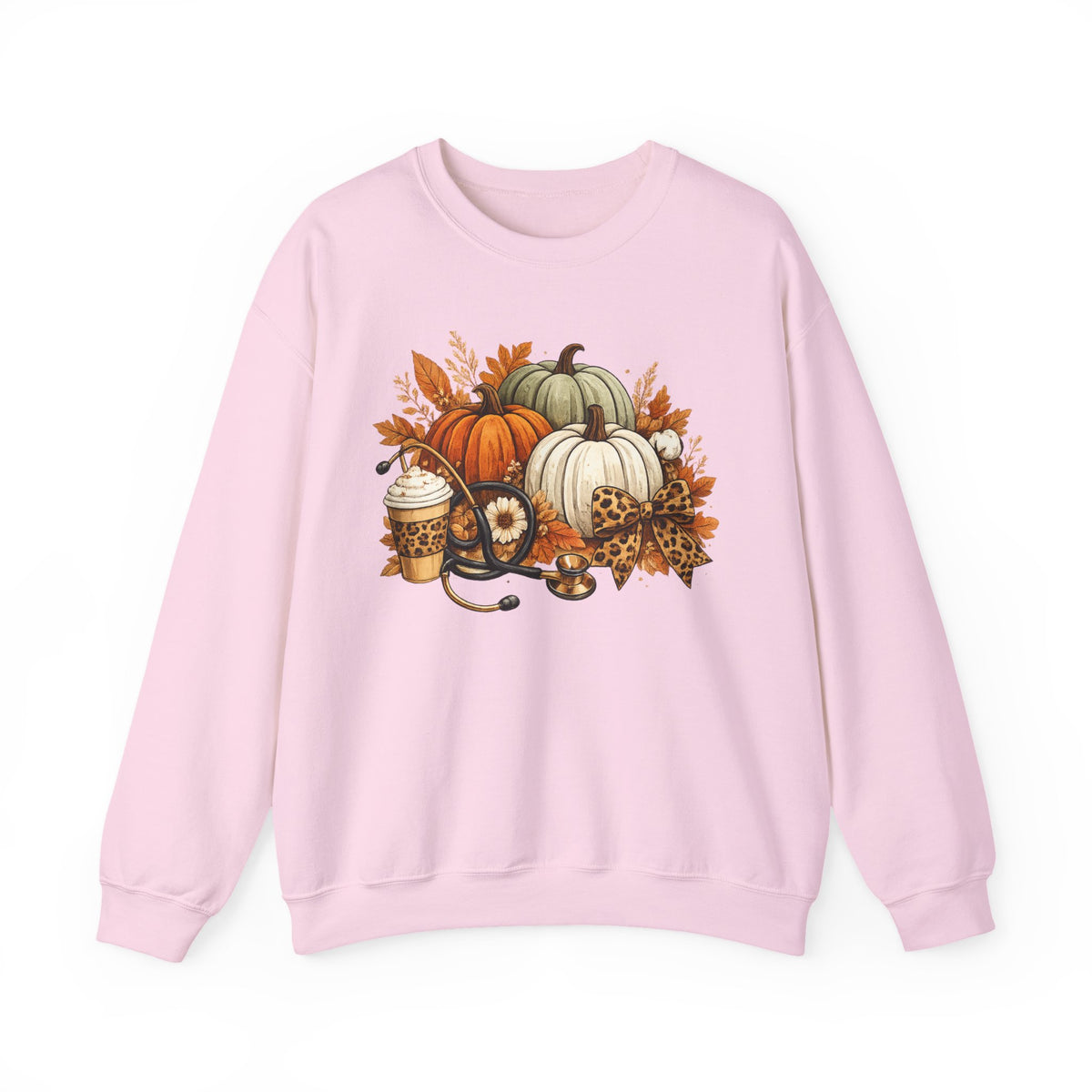 Nurse Autumn Pumpkin Harvest Sweatshirt – Cozy Fall Pumpkin Spice Graphic Crewneck