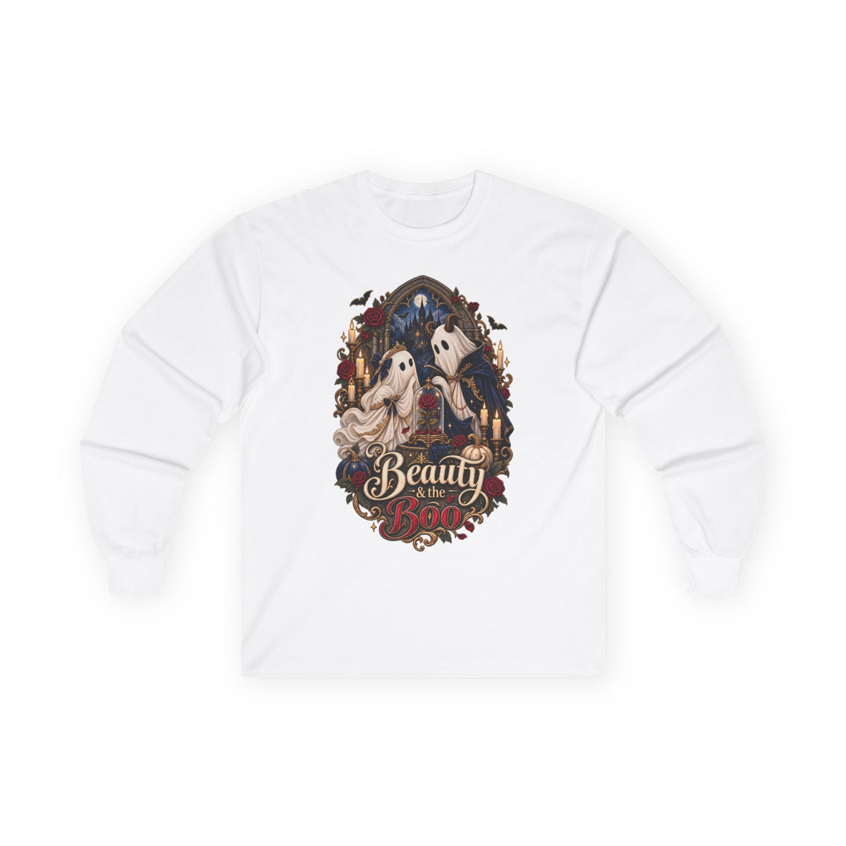 Women Beauty and the Boo Long Sleeve Tee
