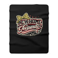 New Home Leopards Leopard Bow Sherpa Blanket