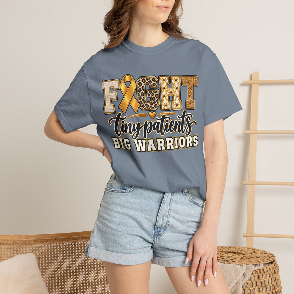 Women Comfort Colors Fight Tiny Patients Big Warriors T-Shirt