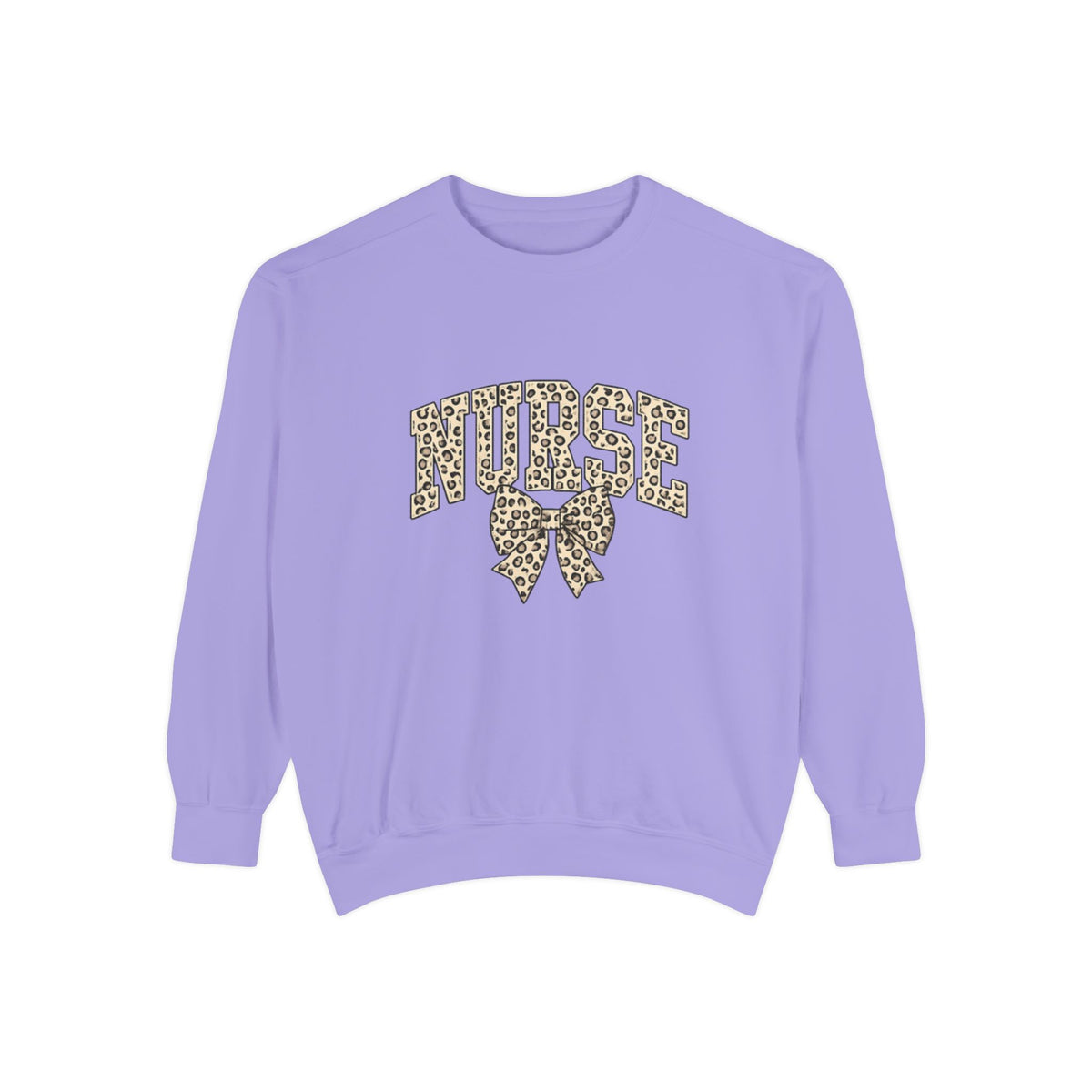 Nurse Leopard Print Bow Sweatshirt – Cute Medical Staff Pullover