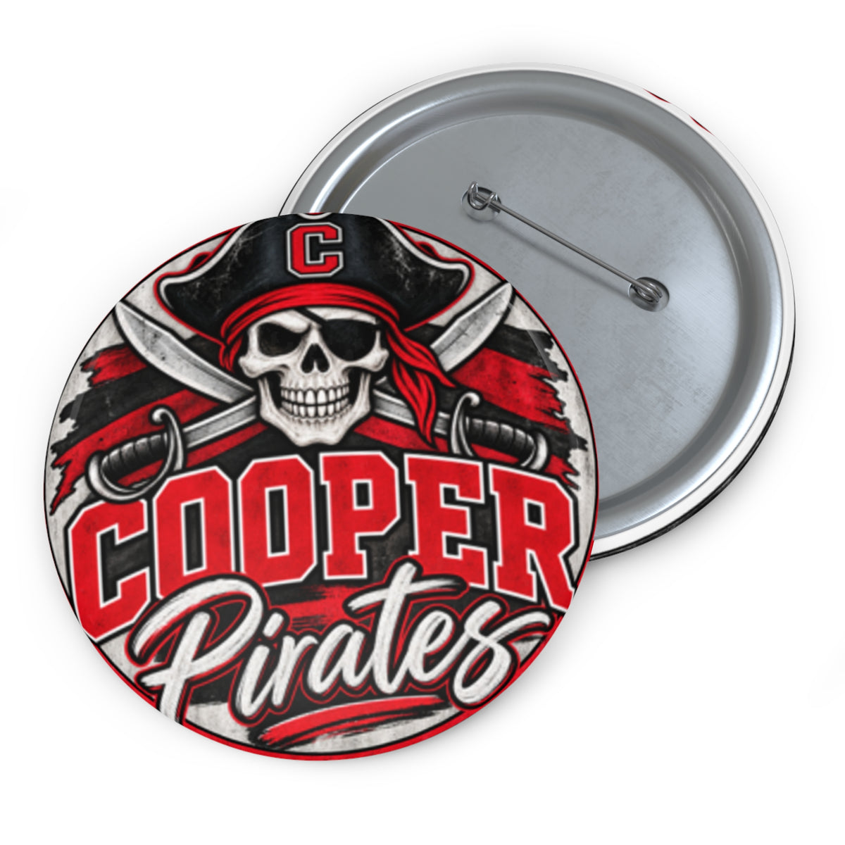 Cooper Pirates Pin Button