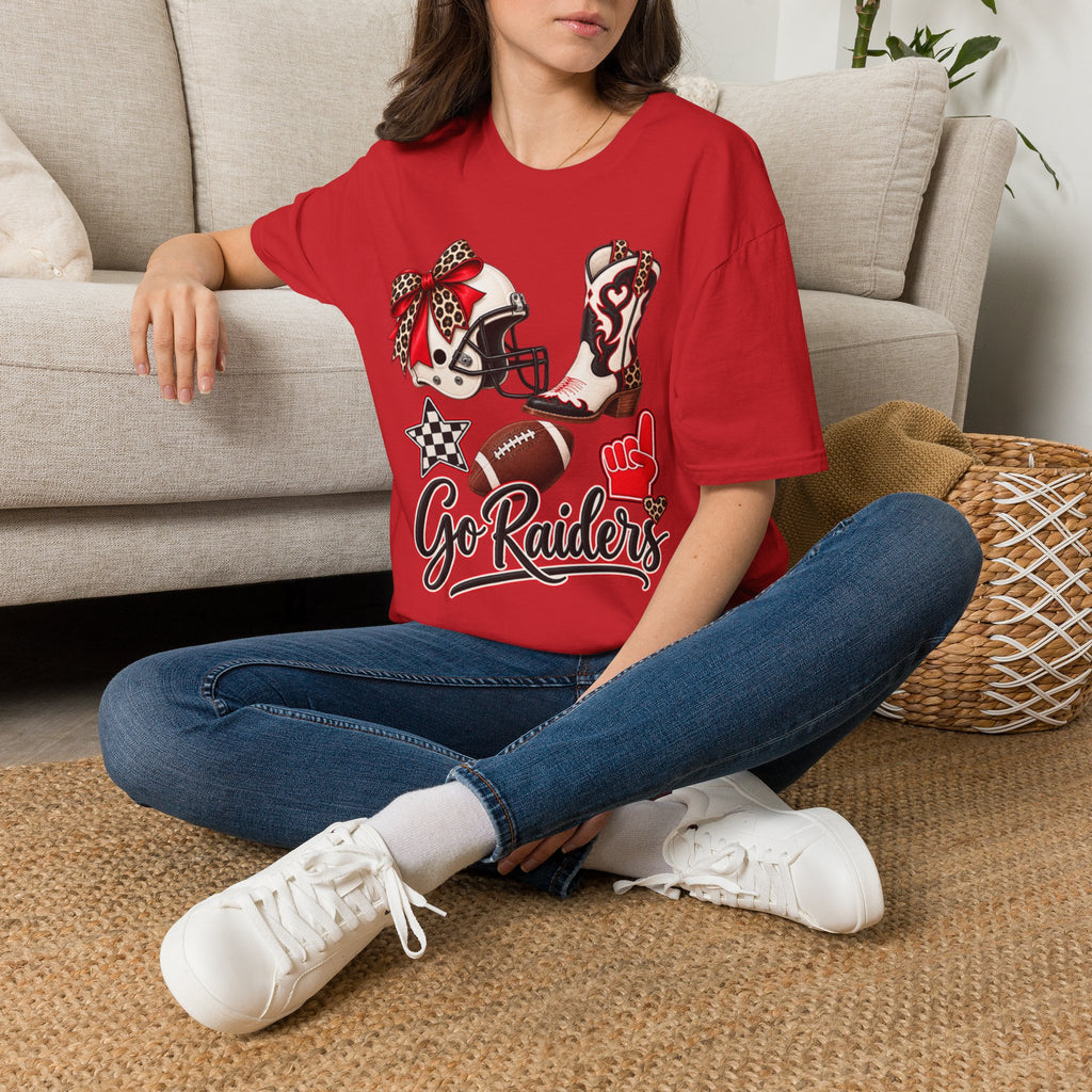 Women Go Raiders Football Tee