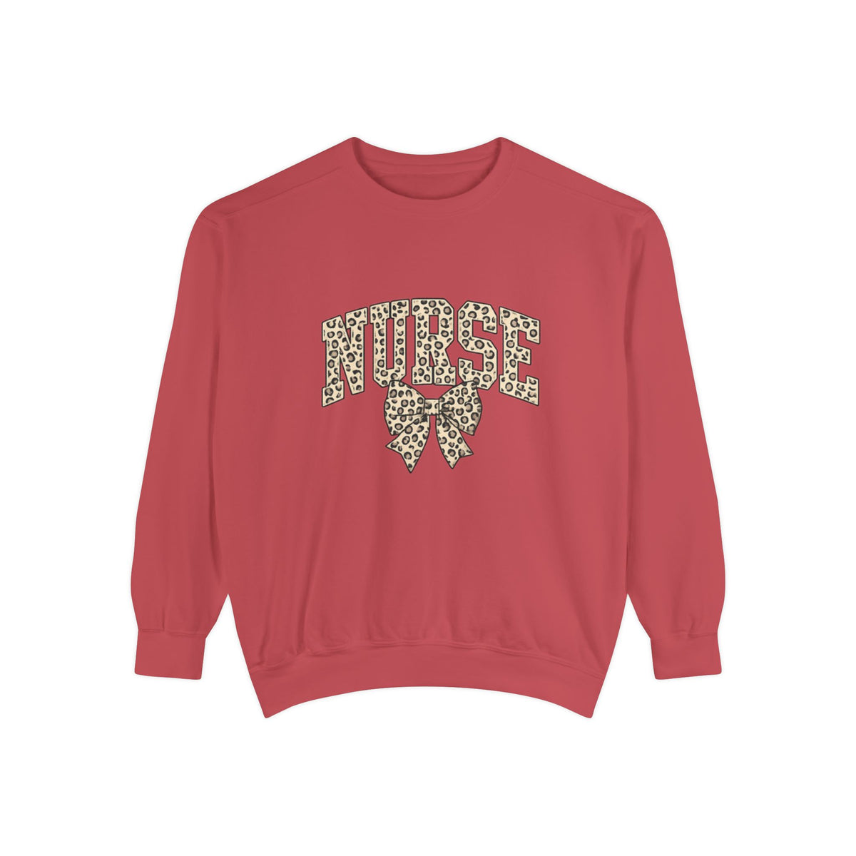 Nurse Leopard Print Bow Sweatshirt – Cute Medical Staff Pullover