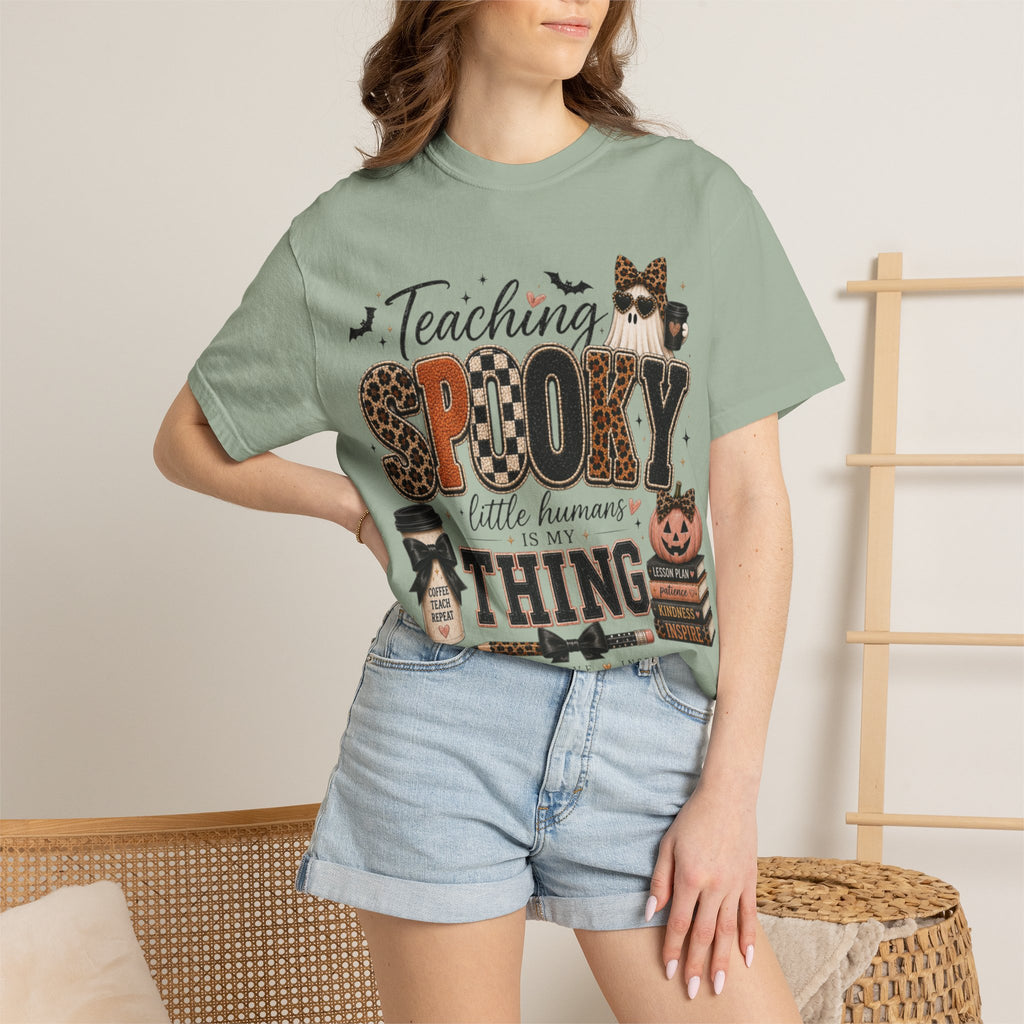 Women Comfort Colors Spooky Teaching Tee