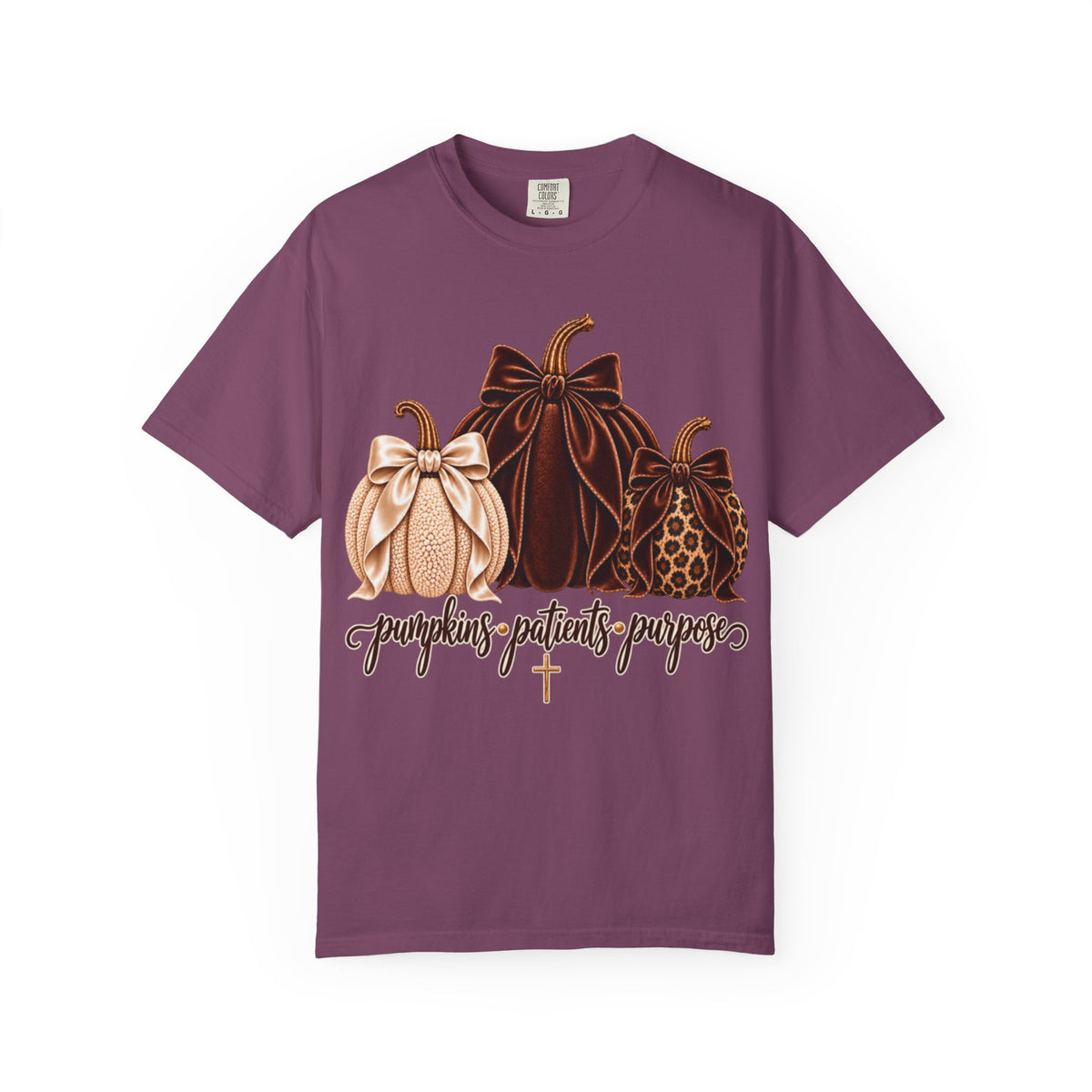 Women Comfort Colors Pumpkins Patients Purpose T-Shirt