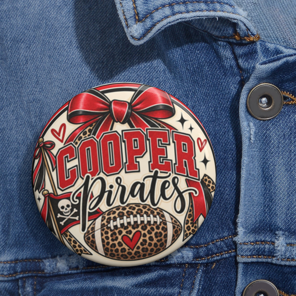 Cooper Pirates Leopard Pin Button