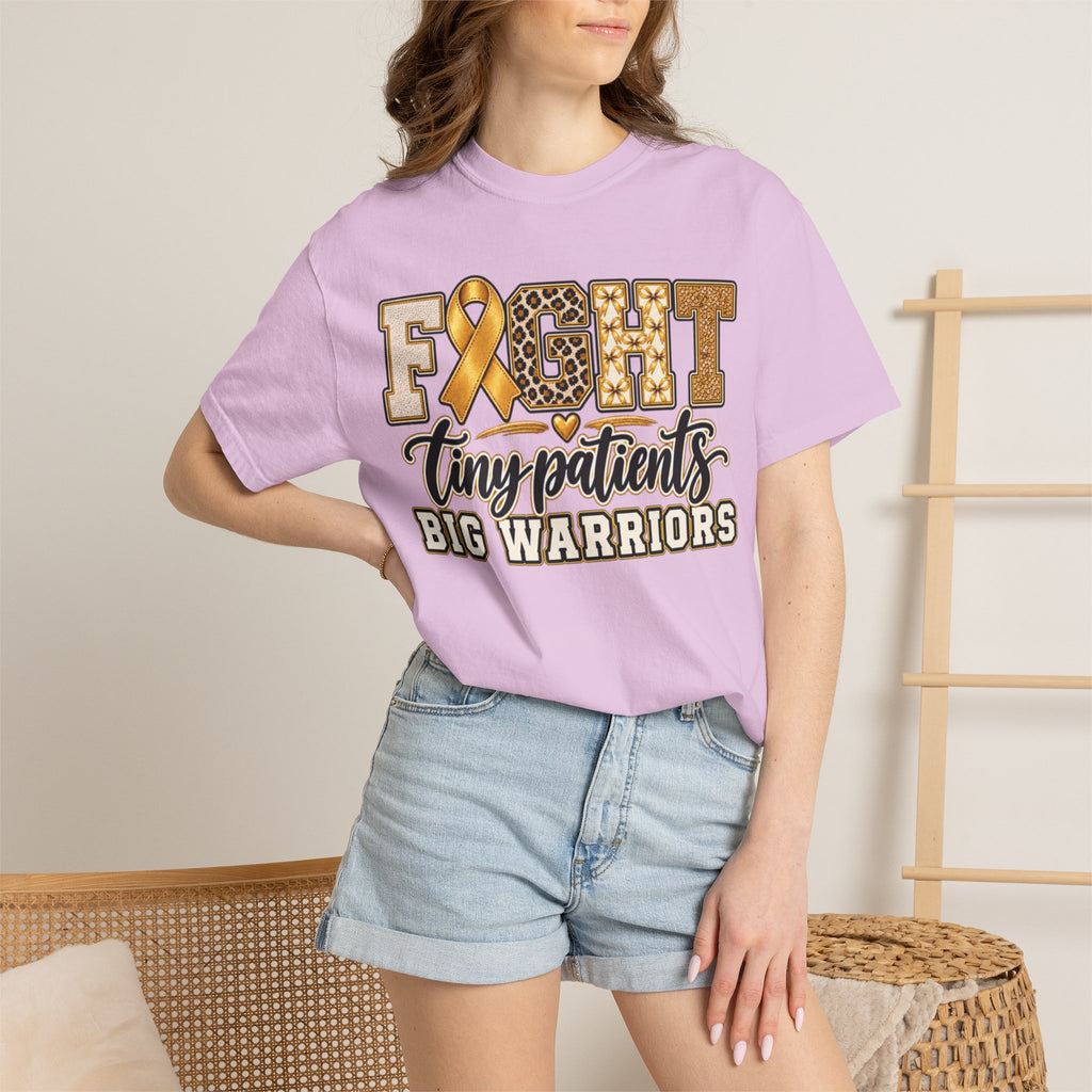 Women Comfort Colors Fight Tiny Patients Big Warriors T-Shirt