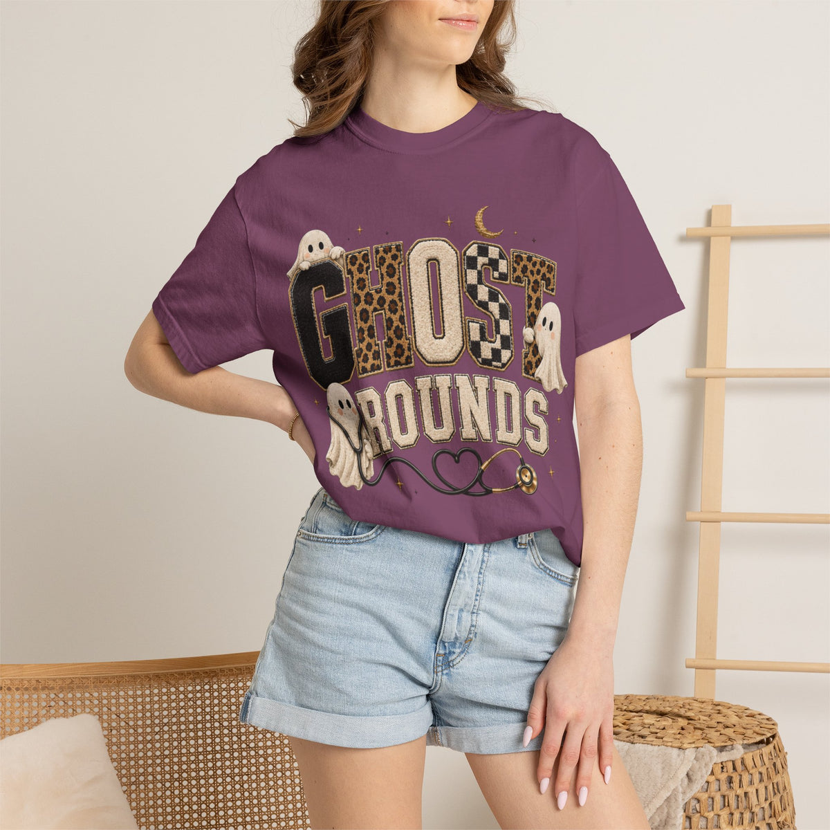 Women Comfort Colors Ghost Rounds T-Shirt