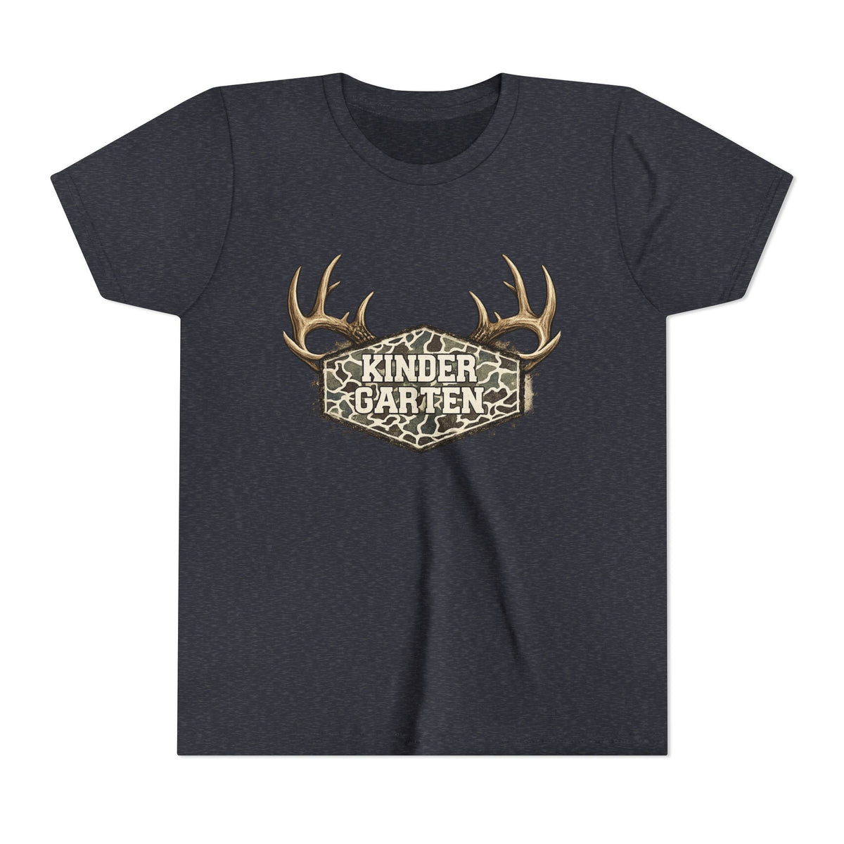 Kindergarten Camo Antler Youth Tee