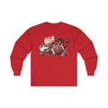 Women Cowboy Western Football Long Sleeve Tee