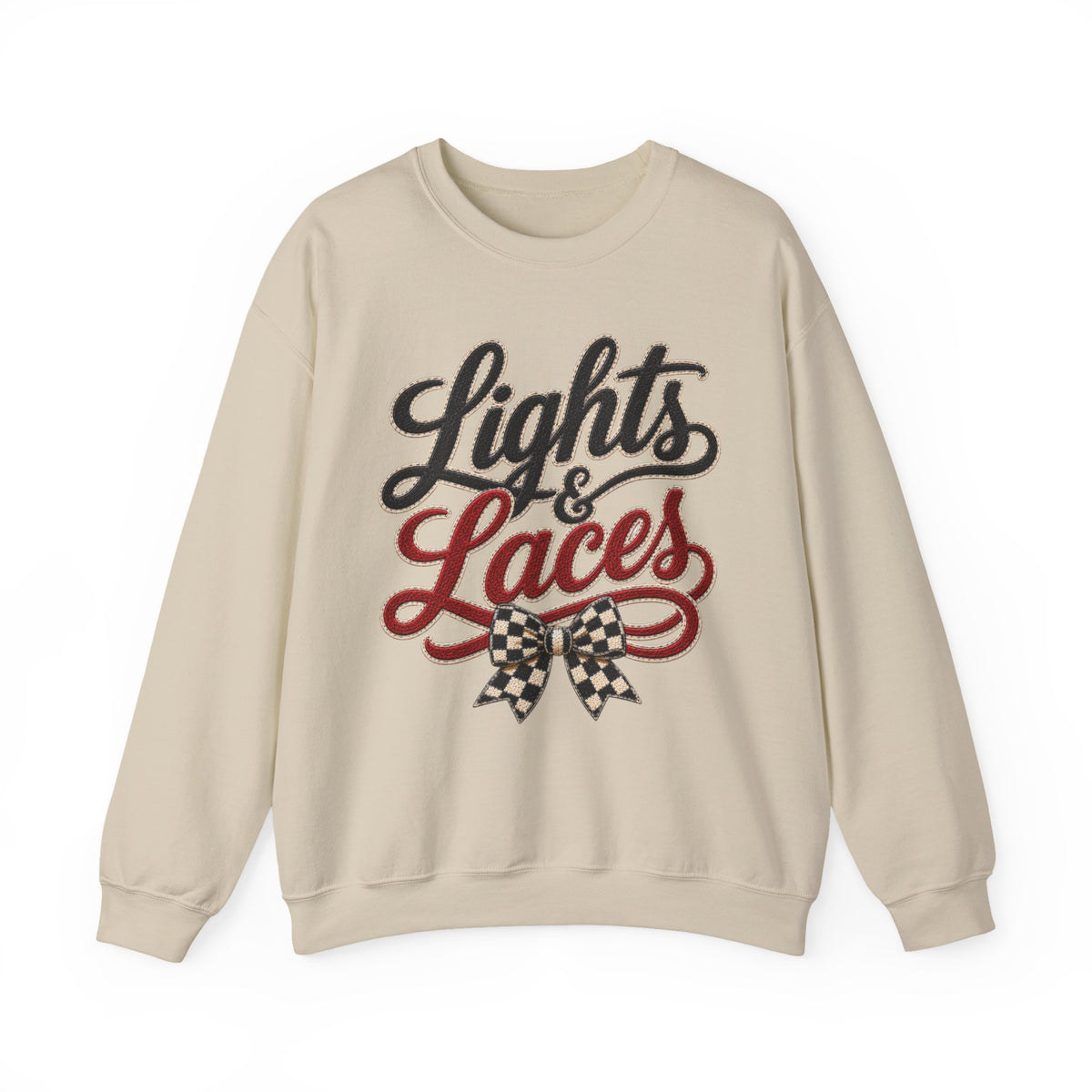 Women "Lights & Laces" Crewneck Sweatshirt