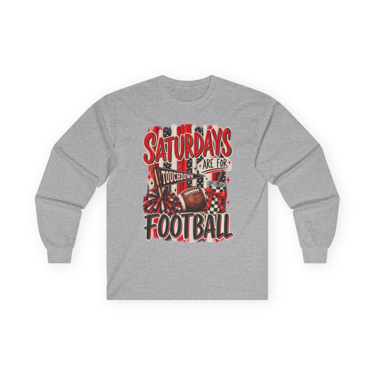 Women Saturdays Are For Football Long Sleeve Tee