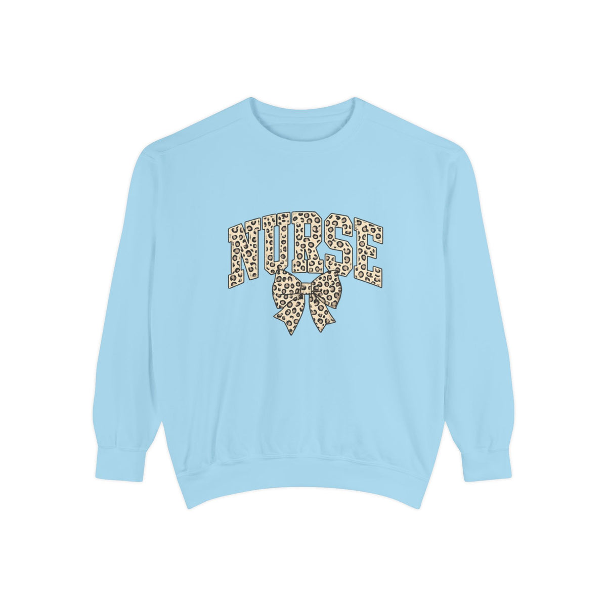 Nurse Leopard Print Bow Sweatshirt – Cute Medical Staff Pullover