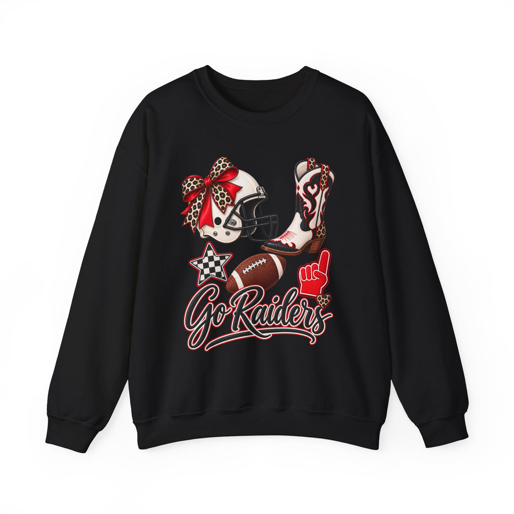 Women Raiders Football Crewneck Sweatshirt
