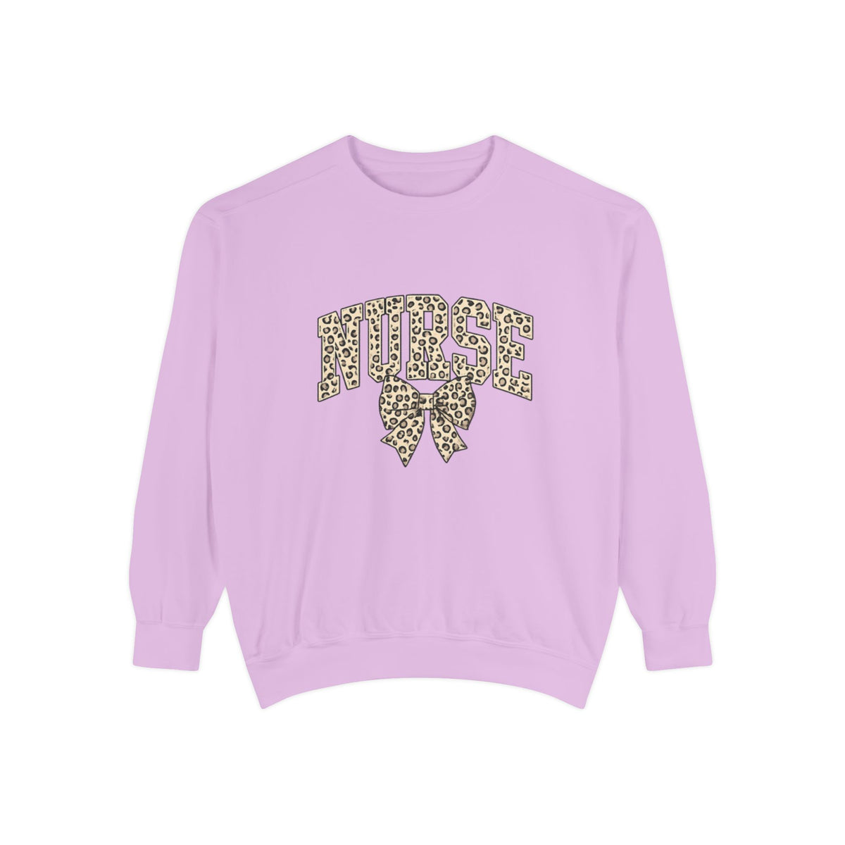 Nurse Leopard Print Bow Sweatshirt – Cute Medical Staff Pullover