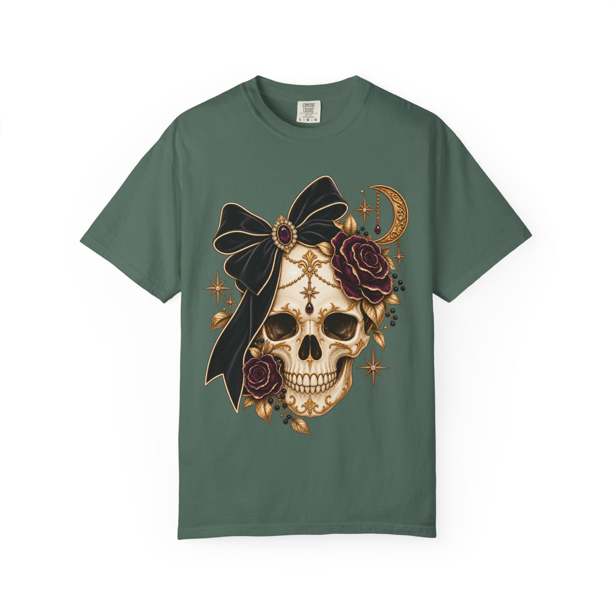 Women Comfort Colors Skull & Roses Tee