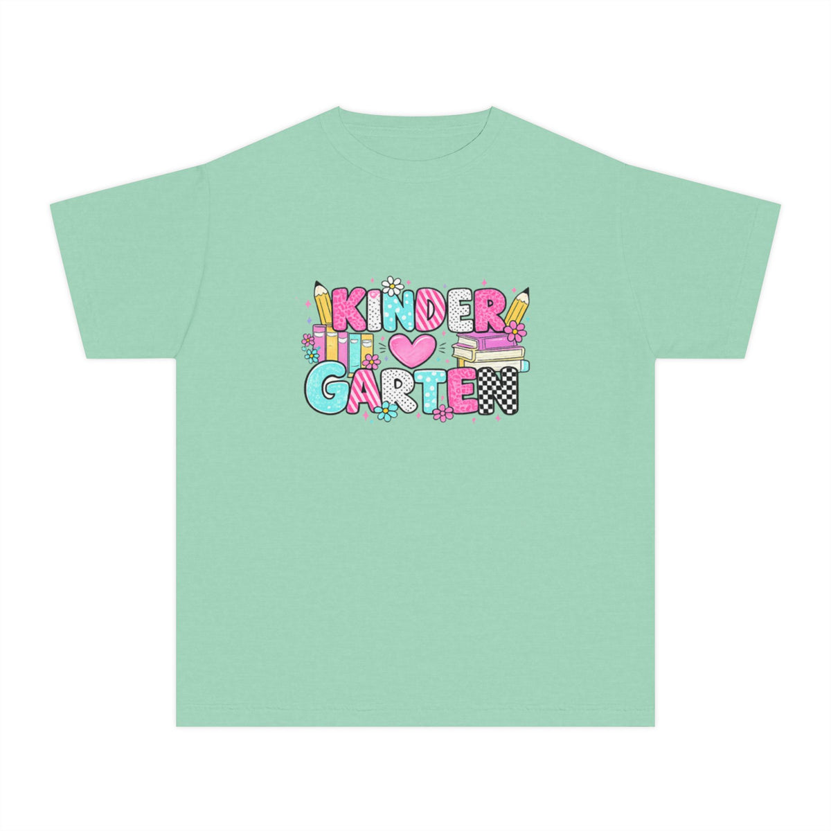 Kindergarten Kid T‑Shirt - Cute Colorful Back to School Tee for Kids