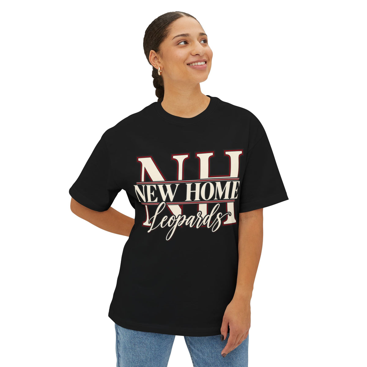 New Home Leopards Tee — Boxy T-Shirt