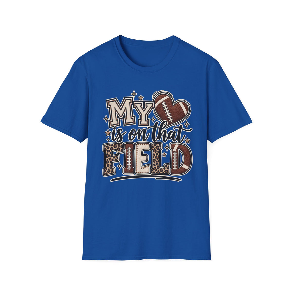 Customizable Women "My Heart Is On That Field" T-Shirt