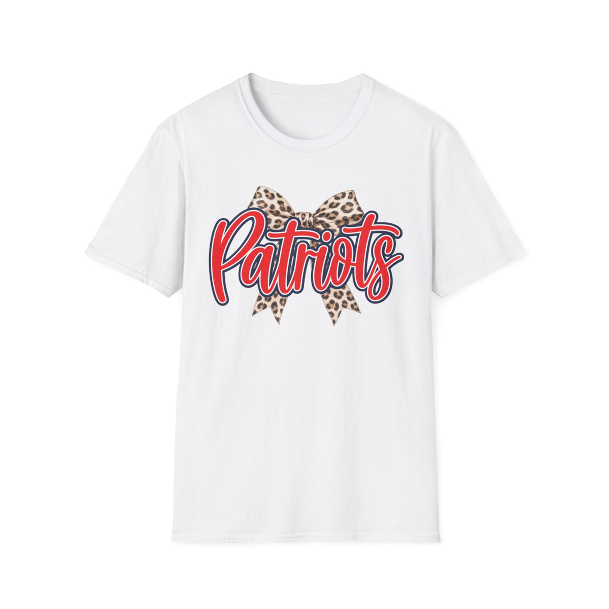 Women Patriots Leopard Bow T‑Shirt